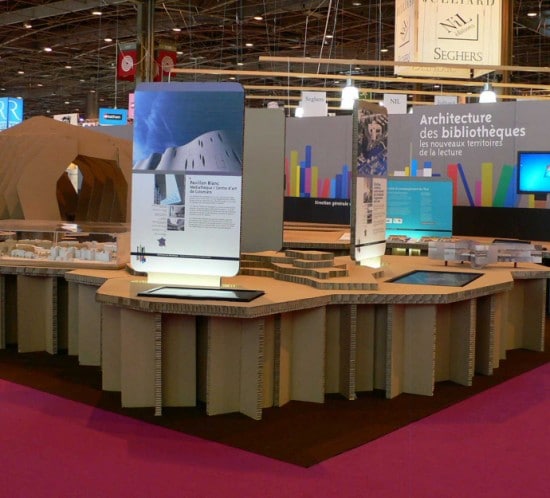 stand exposition en carton