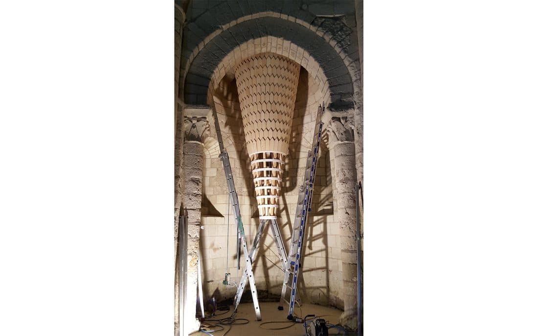 installation éphémère abbaye
